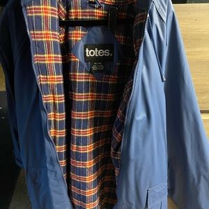 Totes blue raincoat xxl worn once